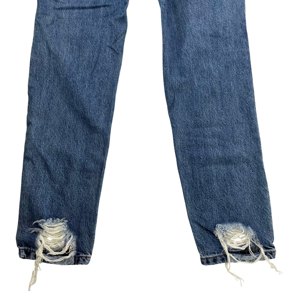 Riot High Rise Womens Distressed Mom Jeans, Riot Heavily Ripped Womens 629 - Picture 8 of 10